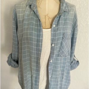 Thread and Supply distressed denim ShirtJac